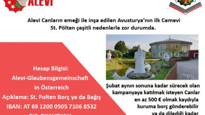St. Pölten Cemevine Yardım Kampanyası