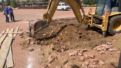 Serceşme’de yapılacak olan Hacı Bektaş Veli ve Yunus Emre Mihman Evinin temeli kazıldı