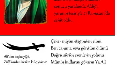 Ramazan Ayında Hz. ALİ’nin Şehadeti