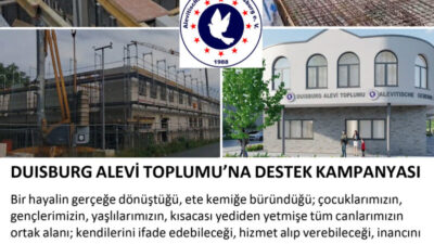 ULUSLARARSI ALEVİ VAKFI’NDAN DUISBURG ALEVİ TOPLUMU CEMEVİ VE SOSYAL TESİS İNŞAATINA DESTEK KAMPANYASI